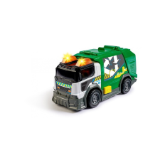 Dickie Toys Szelektív hulladékgyűjtő fénnyel és hanggal - Zöld autópálya és játékautó