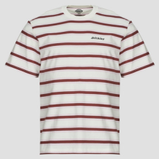 DICKIES Rövid ujjú pólók YORK STRIPE TEE SS EGRET Fehér EU M férfi póló