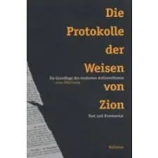  Die Protokolle der Weisen von Zion – Jeffrey L. Sammons idegen nyelvű könyv