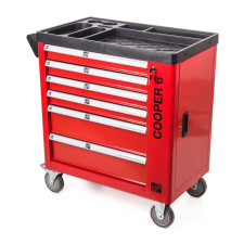  Dielenský vozík Cooper 6, červený konyhai eszköz