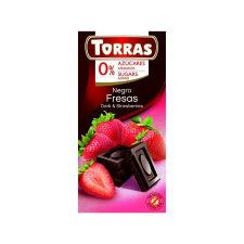 Diet Torras táblás epres étcsokoládé hozzáadott cukor nélkül - 75g diabetikus termék
