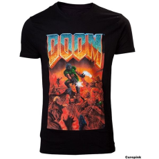 Difuzed DOOM Classic Box Art - póló, M