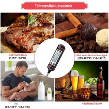  Digitális Maghőmérő és Konyhai Ételhőmérő Pontos Főzési Hőmérséklet Mérő Eszköz konyhai eszköz