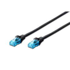 Digitus 0.25m Cat5e U/UTP hálózati kábel Fekete 0,25 M U/UTP (UTP) kábel és adapter