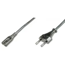 Digitus 230V Piskóta Tápkábel Fekete 1.8m AK-440104-018-S kábel és adapter