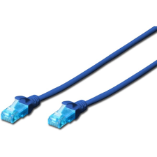 Digitus cat5e u/utp pvc 0,5m kék patch kábel kábel és adapter