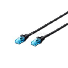 Digitus CAT5e U/UTP PVC 10m fekete patch kábel (DK-1511-100/BLACK) kábel és adapter