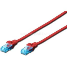 Digitus CAT5e U/UTP PVC 10m piros patch kábel (DK-1511-100/R) kábel és adapter