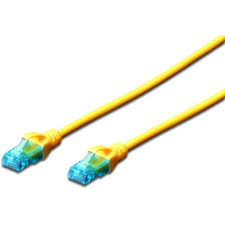 Digitus cat5e u/utp pvc 1m sárga patch kábel kábel és adapter