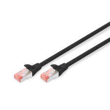 Digitus cat6 s-ftp lszh 1m fekete patch kábel kábel és adapter
