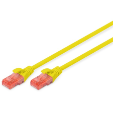 Digitus CAT6 U/UTP LSZH 0,5m sárga patch kábel kábel és adapter