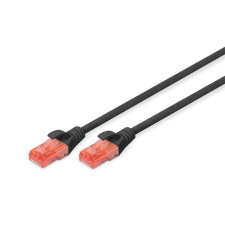 Digitus cat6 u/utp lszh 10m fekete patch kábel kábel és adapter