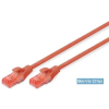 Digitus CAT6 U/UTP LSZH 10m piros patch kábel
