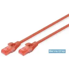 Digitus CAT6 U/UTP LSZH 10m piros patch kábel kábel és adapter