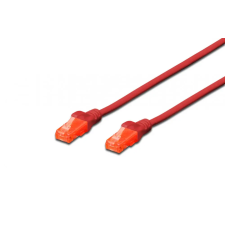 Digitus CAT6 U-UTP Patch Cable 0,25m Red kábel és adapter