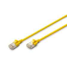Digitus CAT6A F-FTP Patch Cable 1m Yellow kábel és adapter