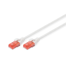 Digitus CAT 6 U/UTP Patchkabel - LSZH, 3m, weiß (DK-1617-030/WH) kábel és adapter