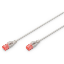 Digitus CAT 6 U/UTP Slim Patchkabel, 1m, grau (DK-1617-010S) kábel és adapter