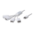 Digitus DA-70216 Slim Spider USB Hub 4-port White