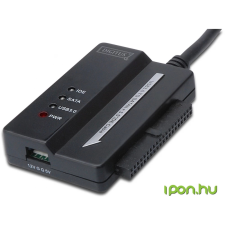 Digitus DA-70325 USB 3.0 - SATA + IDE kábel 1m - Fekete kábel és adapter