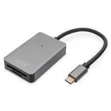  Digitus DA-70333 USB-C Card Reader 2 Port High Speed Space Gray kártyaolvasó