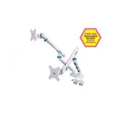 Digitus DA-90472 asztali TV konzol 88,9 cm (35") Fehér tv állvány és fali konzol