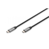 Digitus DB-300220-010-S USB-3.0 Gen.1 USB Type-C connection cable 1m Black