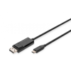 Digitus Digitus USB Type-C to DisplayPort male/male cable 2m Black
