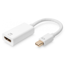 Digitus DisplayPort adapter cable mini DP - HDMI type A M/F 0,2m White kábel és adapter