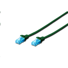Digitus DK-1512-005/G UTP patch kábel CAT5e 0.5m zöld (DK-1512-005/G) kábel és adapter