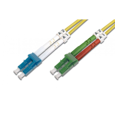 Digitus DK-293LCA3LC-02 száloptikás kábel 2 M LC I-VH OS2 Yellow kábel és adapter