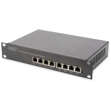 Digitus DN-95317 Professional 10 inch 8-port Gigabit Ethernet PoE switch hub és switch