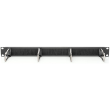 Digitus DN-97669 19" kábelrendező panel acélgyűrűkkel és kefecsíkkal 1U - Fekete kábel és adapter