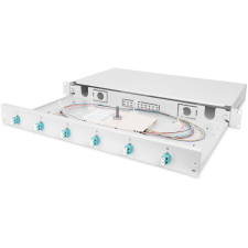 Digitus FO splice box, 1U, equipped, 6x LC DX, OM3 (DN-96330/3) kábel és adapter