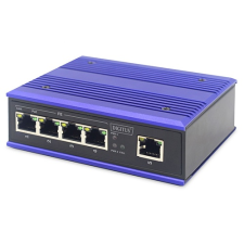 Digitus Industrial 4-port Fast Ethernet PoE Switch (DN-650107) hub és switch