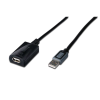 Digitus kábel repeater USB 2.0  1x male USB A-type, 1x female USB A-type 10m (DA-73100) (DA-73100)