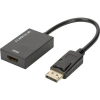 Digitus Kijelző csatlakozó / HDMI Átalakító [1x DisplayPort dugó - 1x HDMI alj] Fekete Árnyékolt, HDMI-re alkalmas, Ultra HD (4k) HDMI, High Speed-HDMI, Tejes (AK-340415-002-S)