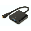Digitus Micro-HDMI -> VGA átalakító fekete (DA-70460) (DA-70460)
