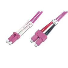 Digitus - optikai patch kábel LC/SC 2m OM4 - DK-2532-02-4 kábel és adapter