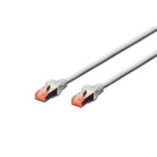 Digitus Premium CAT6 SSTP Patch kábel 10m Szürke kábel és adapter