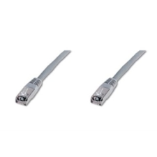 Digitus Premium CAT 6 UTP patch kábel  hossza: 0 5m  szürke kábel és adapter