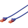 Digitus RJ45 Hálózat csatlakozókábel CAT 6 U/UTP 1x RJ45 dugó - 1x RJ45 dugó 10 m Kék UL minősített Digitus (DK-1617-100/B)