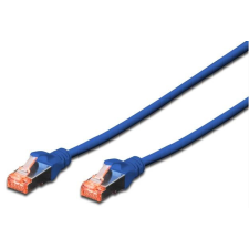 Digitus S-FTP CAT6 Patch kábel 1m Kék kábel és adapter