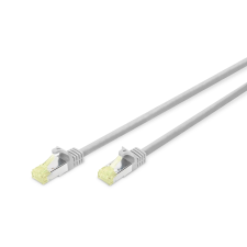 Digitus S/FTP CAT6a Patch kábel 3m - Szürke kábel és adapter