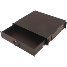 Digitus Schublade 2HE 483mm       schwarz abschließbar (DN-19 KEY-2U-SW) asztali számítógép kellék