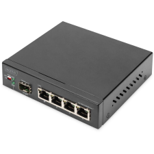 Digitus Switch  4Port Gigabit 1SFP Uplinks schwarz (DN-80120) hub és switch