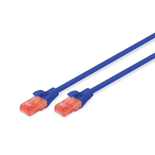 Digitus U/UTP CAT6 Patch kábel 3m Kék kábel és adapter