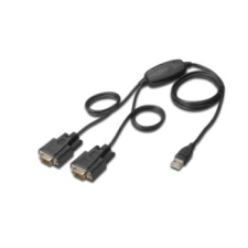 Digitus USB2.0/2 x RS232 (DB9M) konverter kábel  5 LGW kábel és adapter