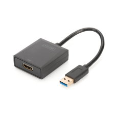 Digitus USB3.0 - HDMI Adapter - Fekete kábel és adapter