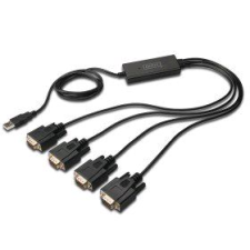 Digitus USB 2.0 --> 4x RS232 adapter (DA-70159) (DA-70159) - Adatkábel mobiltelefon kellék